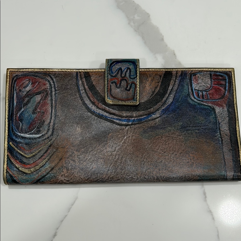 Jane Yoo Artistic Leather Wallet